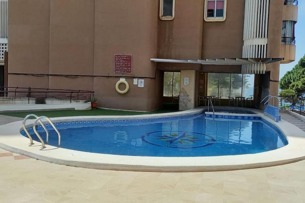 Centro Primera Linea Con Piscina Apartment Benidorm Bagian luar foto