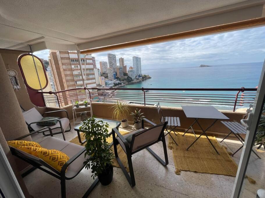 Centro Primera Linea Con Piscina Apartment Benidorm Bagian luar foto