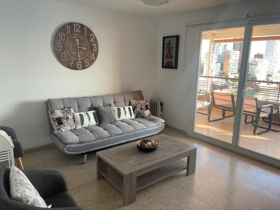 Centro Primera Linea Con Piscina Apartment Benidorm Bagian luar foto