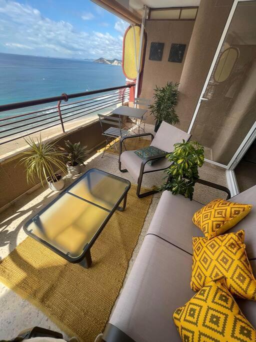 Centro Primera Linea Con Piscina Apartment Benidorm Bagian luar foto